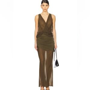 Midi Dress in Olive Green
L'Academie by Marianna Marin